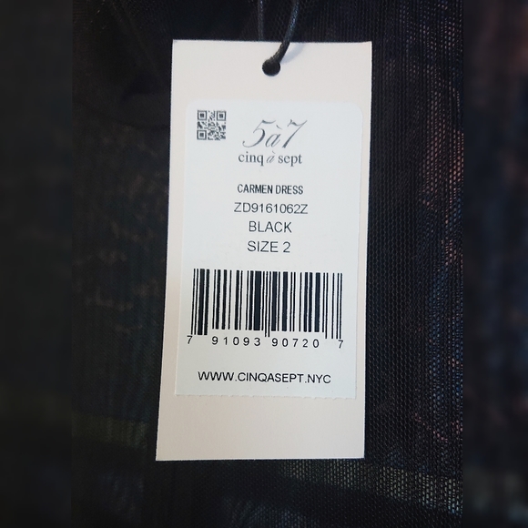 NWT Cinq a Sept Carmen Little Black Dress - Picture 9 of 10